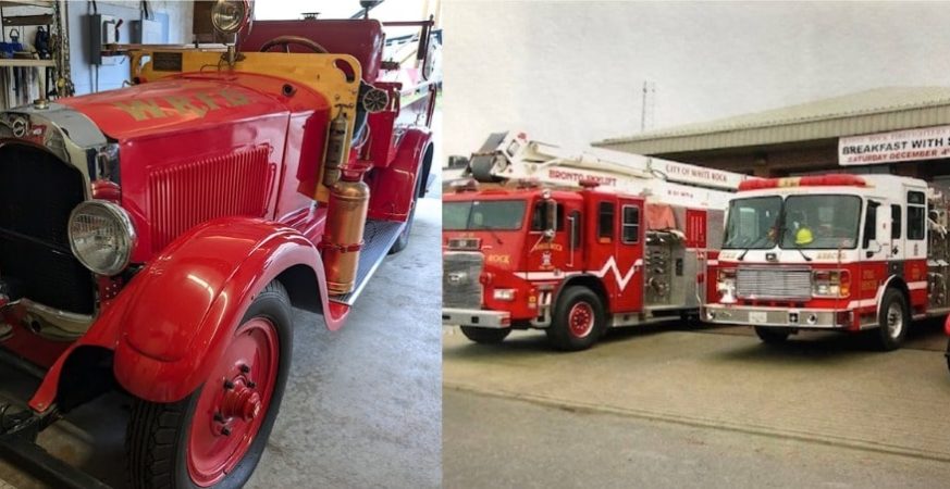 White Rock’s Vintage Fire Truck Gets New Glass Showcase