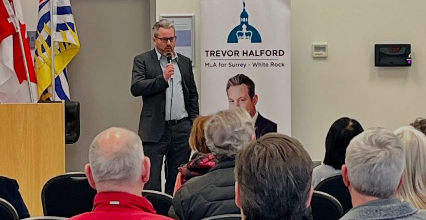 Surrey-White Rock MLA Trevor Halford, re-elected in 2024, remains a strong advocate for local issues as Opposition Critic for Environment and Parks.