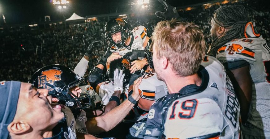 Sean Whyte boots OT winner as B.C. Lions edge Hamilton 41-38, improving to 4-5 in the CFL. Rourke shines, Butler scores. Recap inside