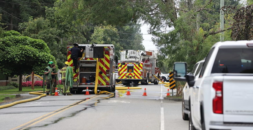 White Rock hillside fire swiftly contained by crews