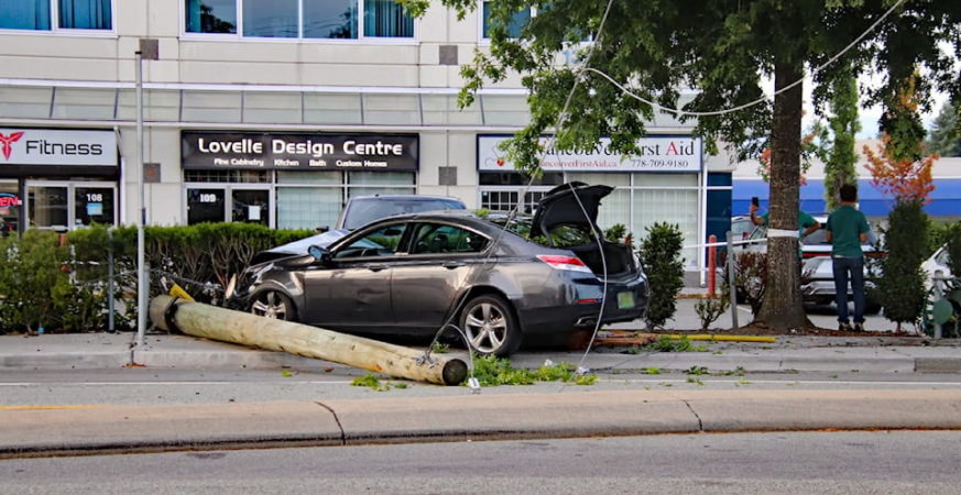 Two Pedestrians Injured in Surrey Bus Stop Crash