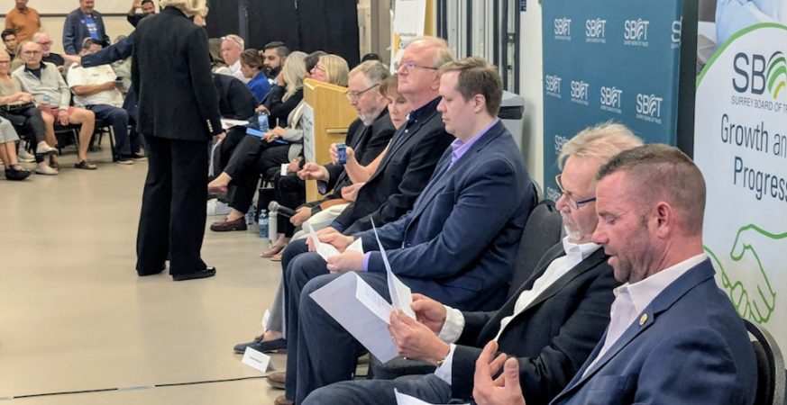 Candidates review their notes