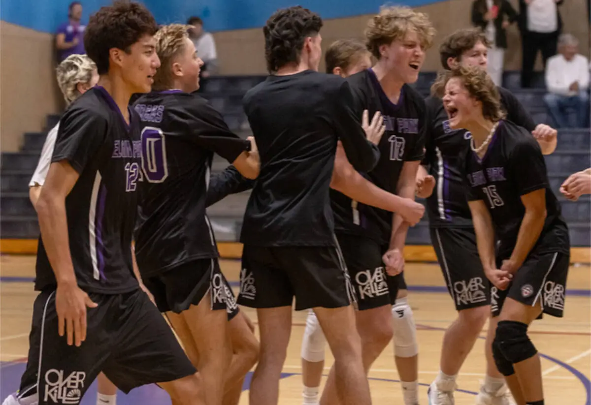 Elgin Park Secondary senior boys volleyball team