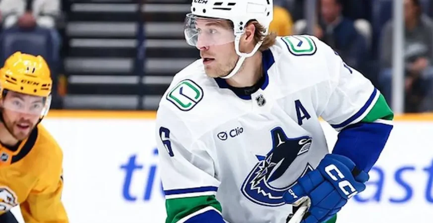 Vancouver Canucks forward Brock Boeser