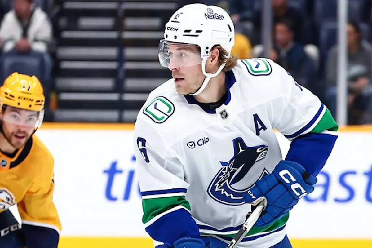 Vancouver Canucks forward Brock Boeser