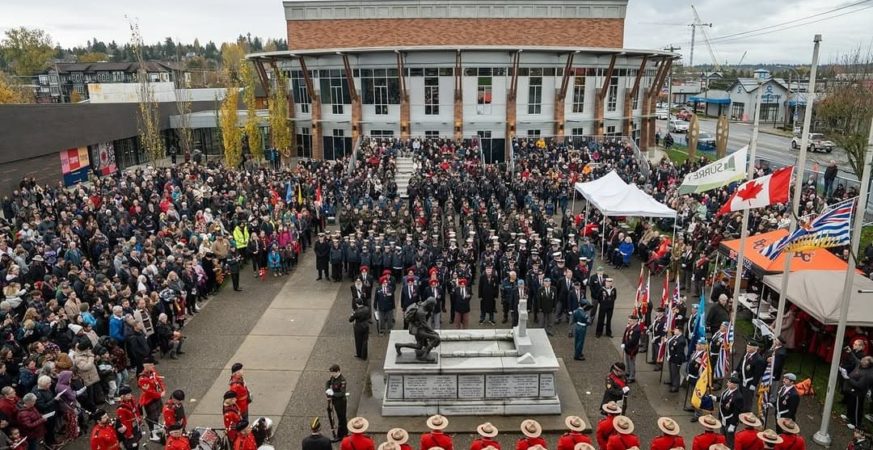 Surrey to Host Six Remembrance Day Ceremonies Nov. 11