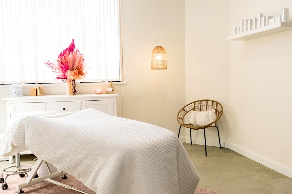 A massage table is seen in this undated photo