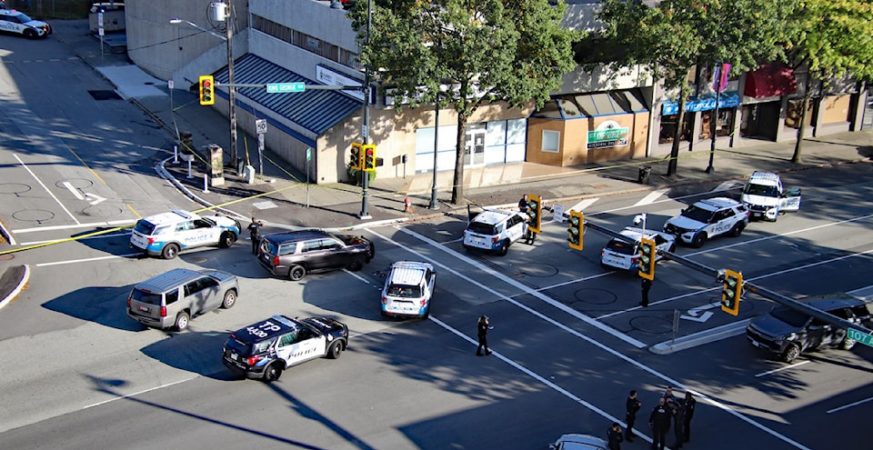 Police are on scene near King George Boulevard